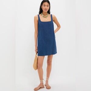 TUCKERNUCK Pomander Place Size XL Textured Windowpane Denim Cassie Dress NEW!